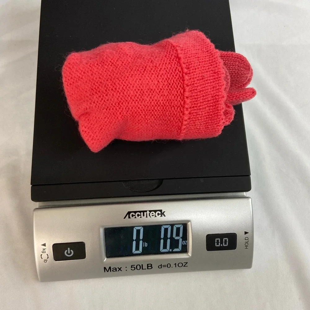 Women's reddish deep pink knit zig zag cuff warm winter gloves cold gear‎ OS
